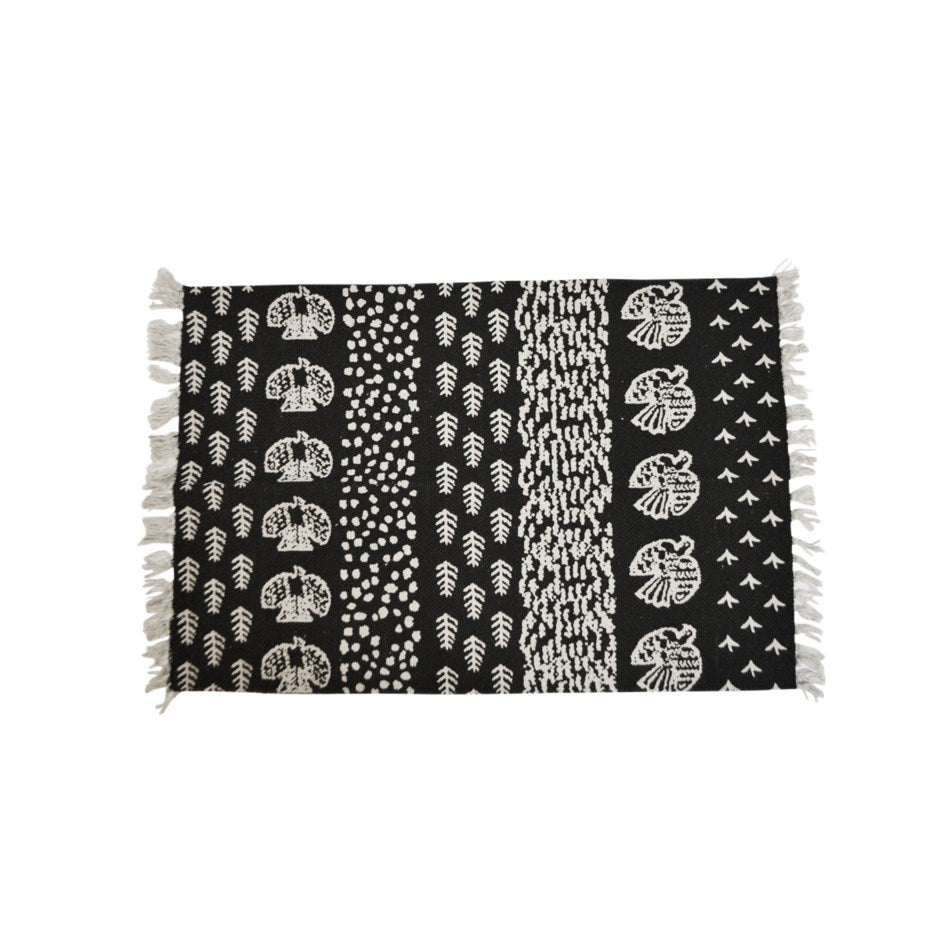 Raipur Rug - Black and White