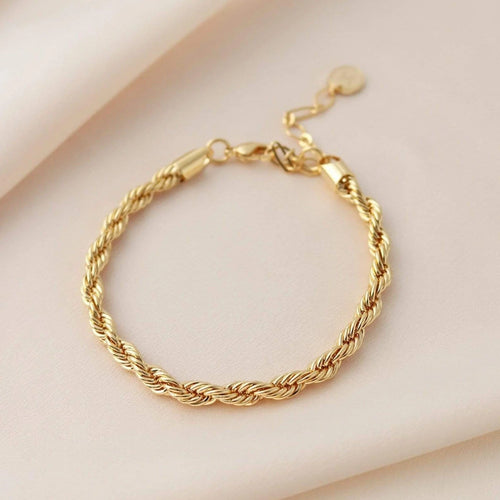 Sloane Bracelet Chunky Twisted Gold Chain