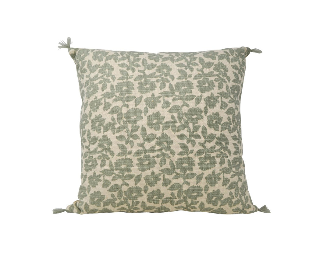 Green Cottage Floral Cushion