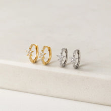 Cosmos Star Huggie Hoop Earrings Gold Silver Lovers Tempo Canada