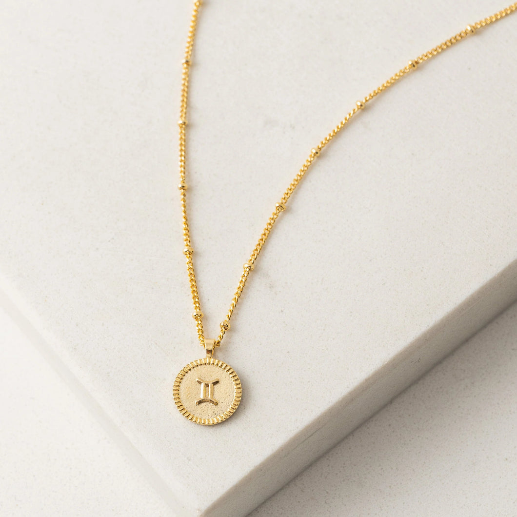 Gemini Horoscope Necklace Lover's Tempo