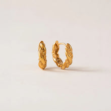Twisted Gold Plated Hoops Lover's Tempo