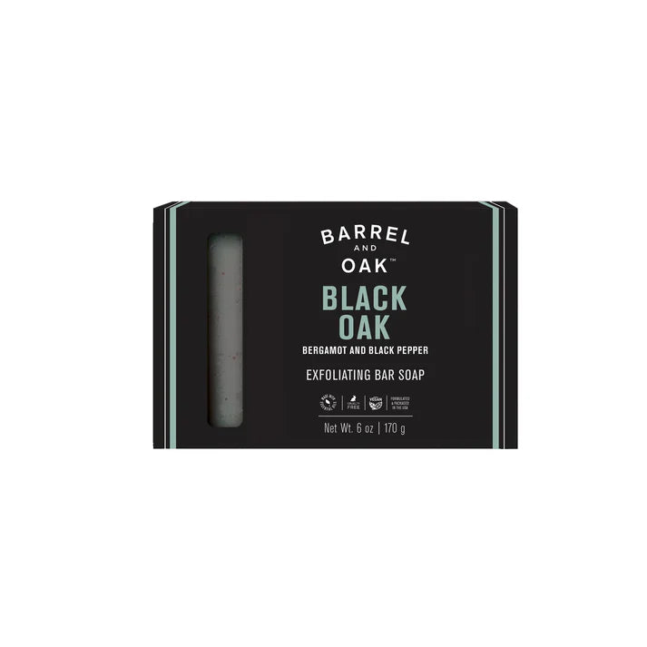 Black Oak Exfoliating Bar Soap - Barrel and Oak