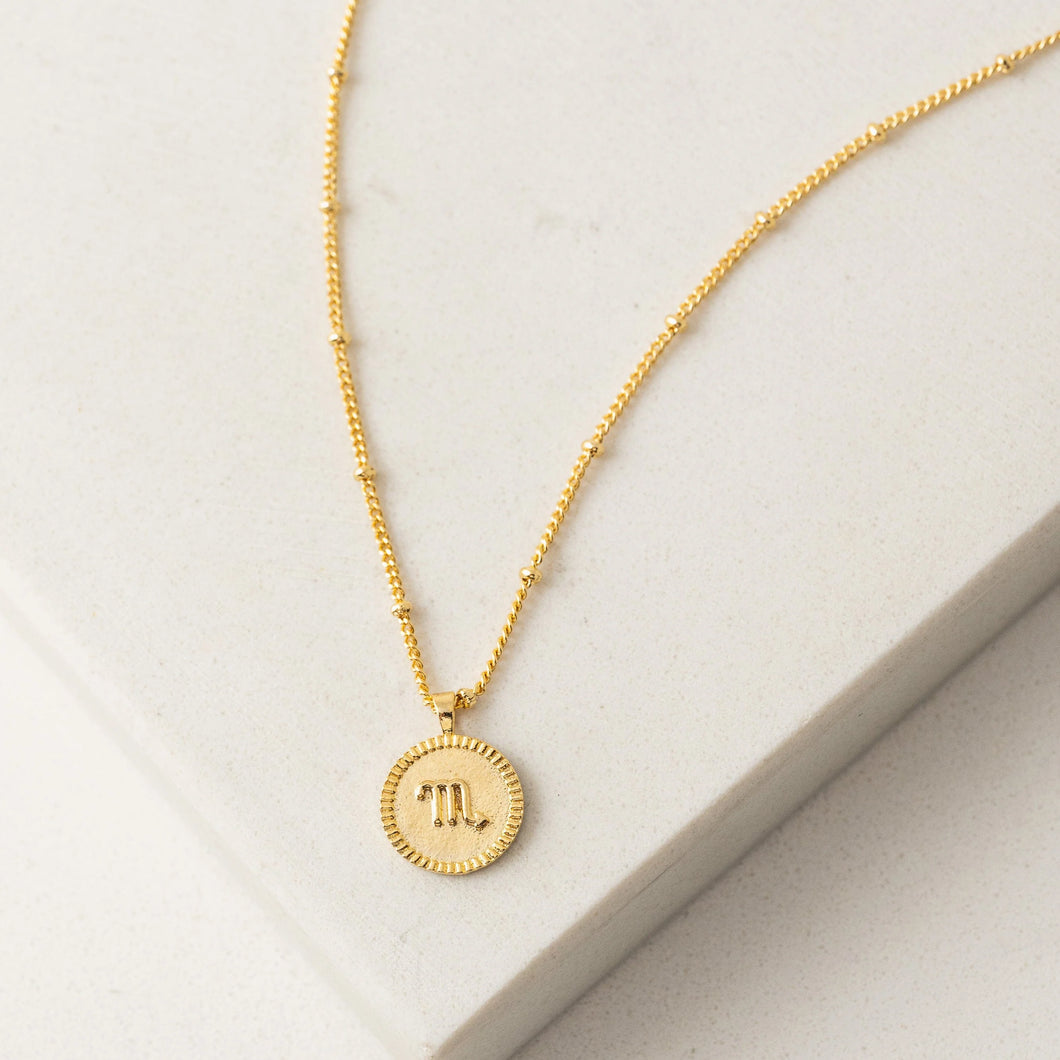 Scorpio Horoscope Necklace Lover's Tempo