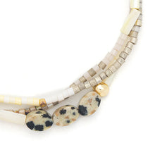 Dalmatian Jasper Seed Bead Stacking Bracelet
