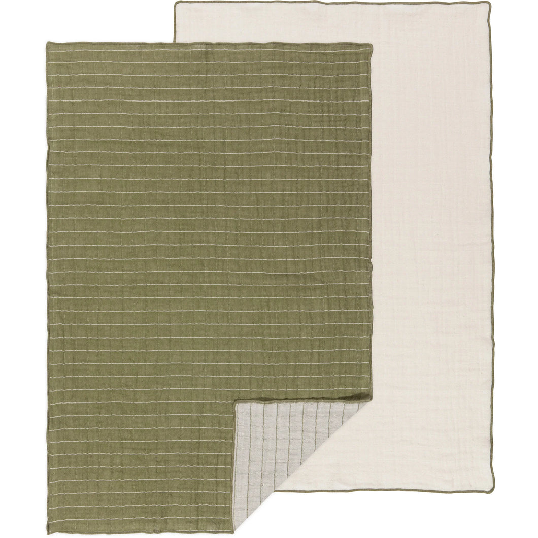 Olive Double Weave Dish Towel Set 2 - Danica