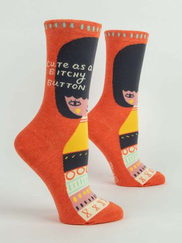 Cute as a Button - Ladies Socks