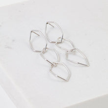 Dali Drop Earrings - Silver & Gold