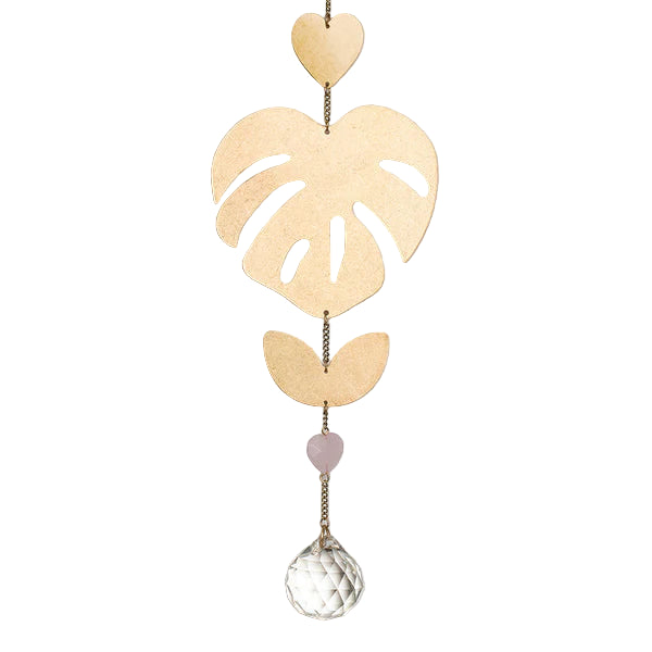 Scout Window Suncatcher Monstera Rose Quartz Canada