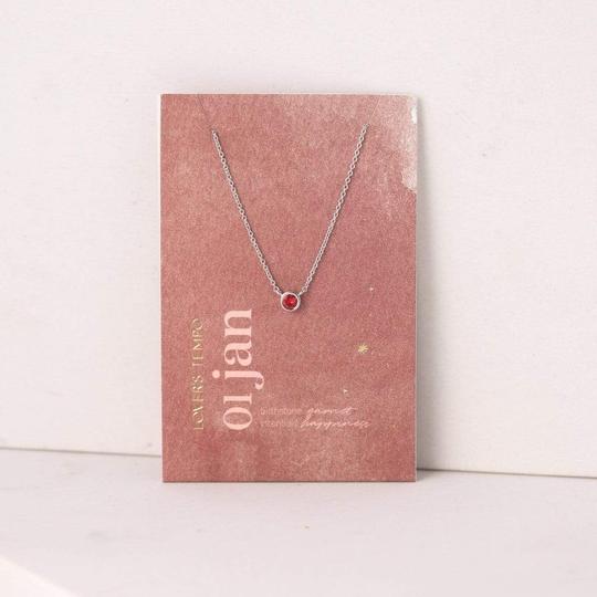 Kaleidoscope Birthstone Necklaces - Silver