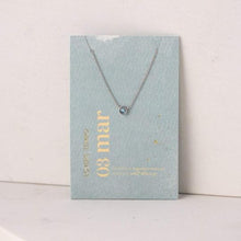 Kaleidoscope Birthstone Necklaces - Silver