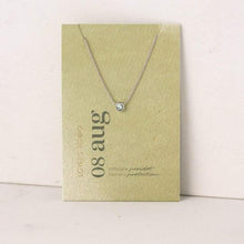 Kaleidoscope Birthstone Necklaces - Silver