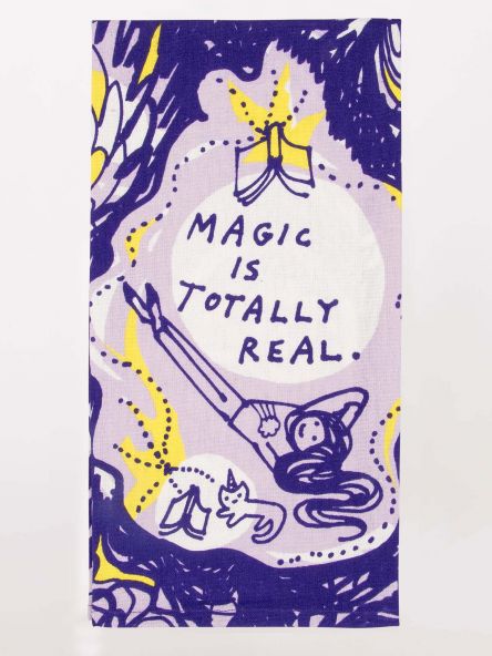 Magic Is Real Dishtowel - Blue Q