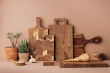 Chevron Acacia Serving Paddle