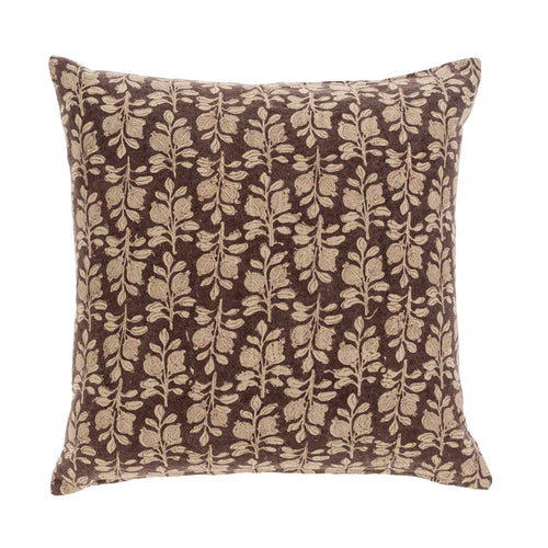 Arbor Linen Throw Pillow Plum