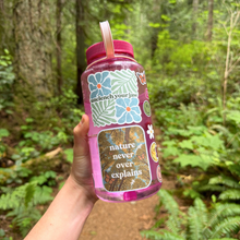 Nature Never Over Explains Self-Care Sticker