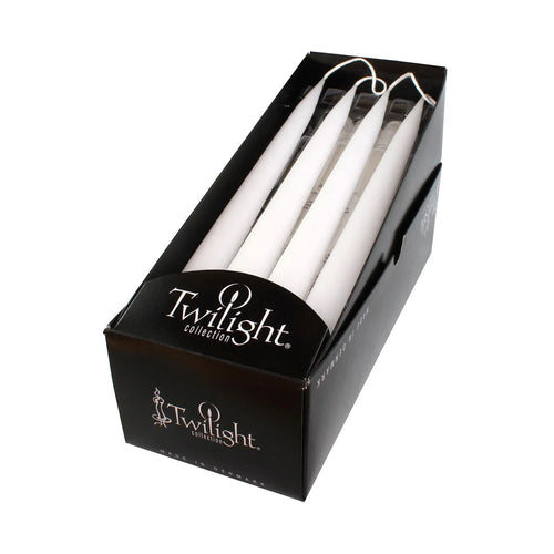 White Taper Candles 12