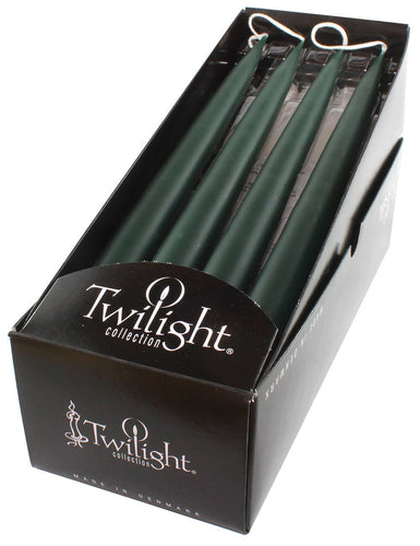 Forest Green Danish Taper Candle 12