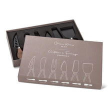Set 6 Walnut Cheese Knives