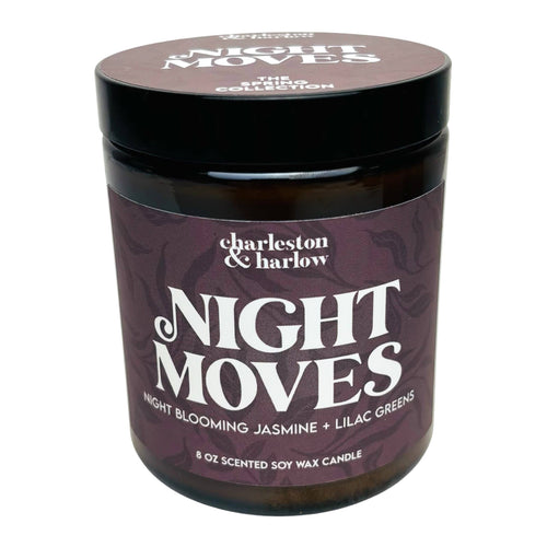 Night Moves - Night Jasmine Lilac Greens - Soy Candle