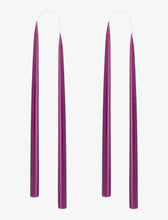 Dark Heather Danish Taper Candle 10" | Set of 2