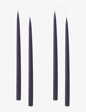 Navy Blue Danish Taper Candle 12" | Set of 2