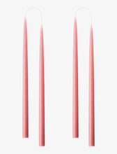 Dark Pink Danish Taper Candle 12" | Set of 2