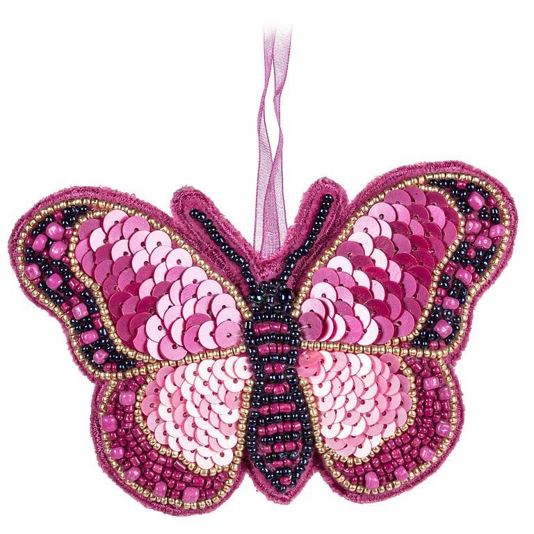 Butterfly Beaded Ornament