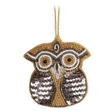 Owl Beaded Ornament