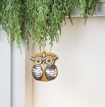 Owl Beaded Ornament
