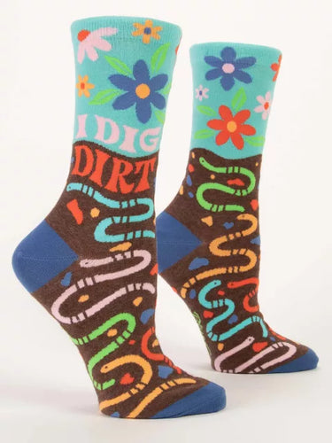 I Dig Dirt - Blue Q Socks