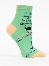 Long Walks to the Library - Ladies Ankle Socks