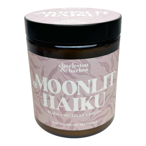 Moonlit Haiku - Waterlily Peach Melon - Soy Candle