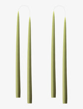 Olive Danish Taper Candle 10" | Set of 2