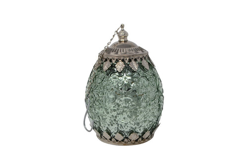 Sage Green Moroccan style LED Lantern
