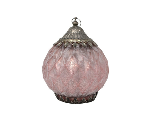 Pink Moroccan LED Lantern - Vibestyle.ca