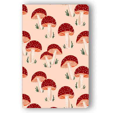 Peach Mushroom Lay Flat Notebook
