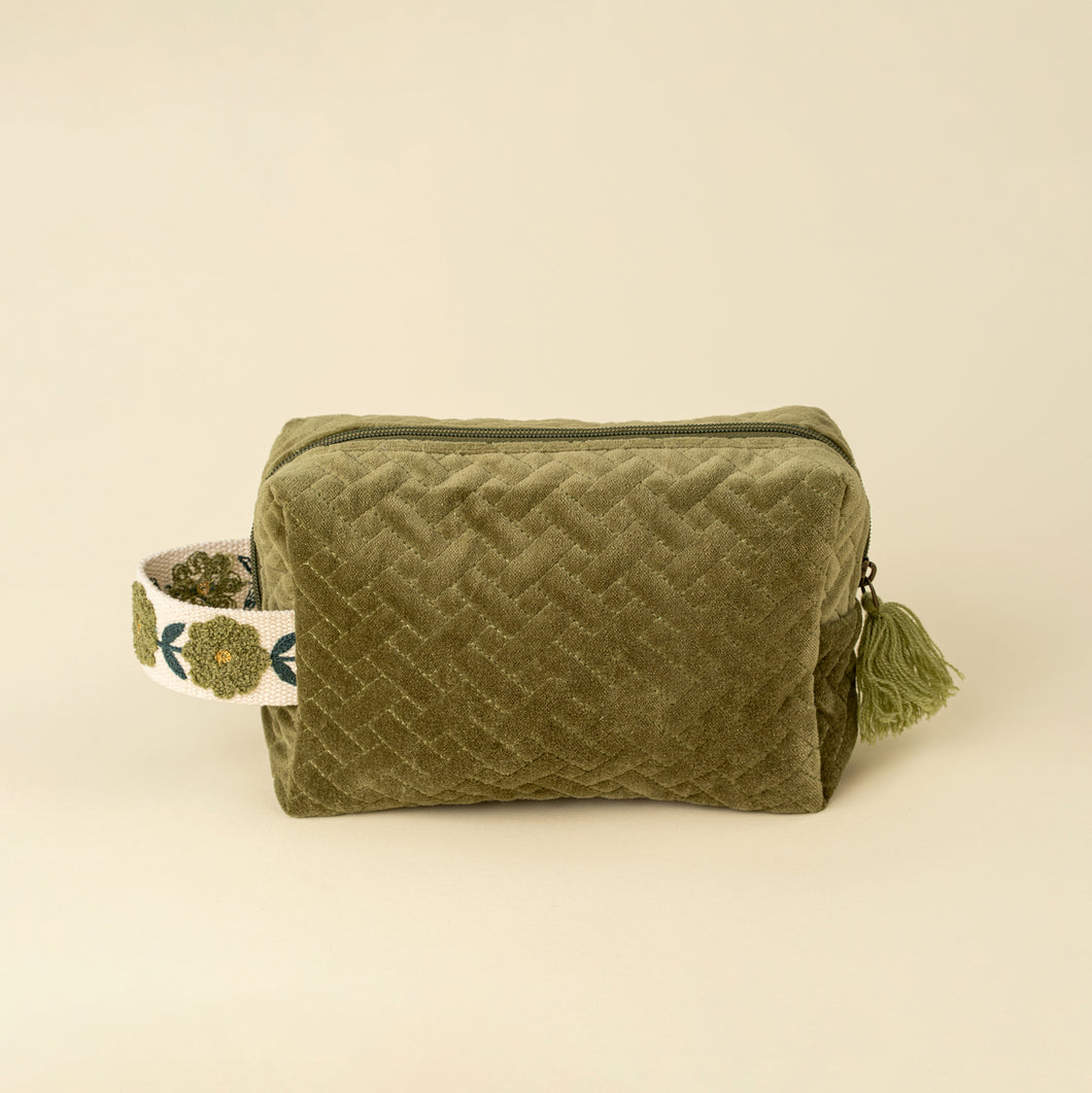 Rosette Velvet Cosmetic Bag