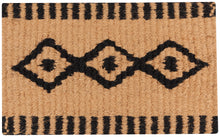 Natural and Black Coir Rug