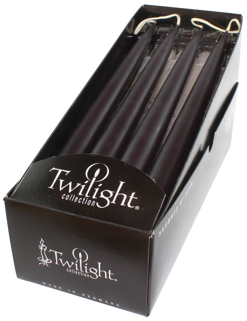 Black Danish Taper Candle 12