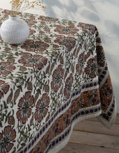 Decorative tablecloth with floral pattern