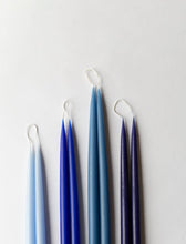 Navy Blue Danish Taper Candle 12" | Set of 2