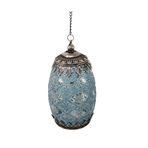 Surin Blue LED Lantern - Vibestyle.ca