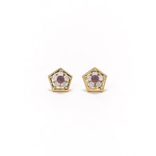 Anise Stud Earring - Pink Opal