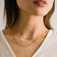 Arlo paperclip Layered Gold Necklace - Lover's Tempo