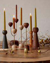 12" Taper Candles - Rust