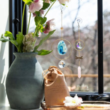 Stone Suncatcher - Hummingbird/Rainbow Stone