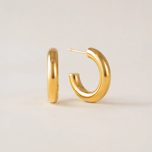 Friday Earrings Gold Hoop Earrings - Lover's Tempo