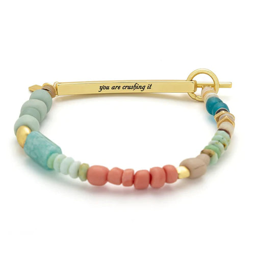Crushing It Bracelet - Amazonite