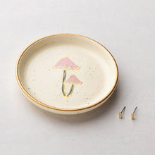 Mushroom Jewelry Dish and Earring Set